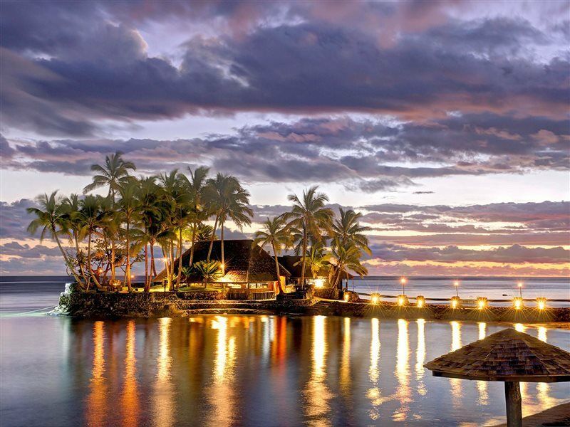 The Warwick Fiji Hotel Korolevu  Ngoại thất bức ảnh Sunset at the Sheraton Resort